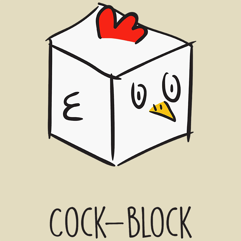 Cock-Block Geek Baby Tee