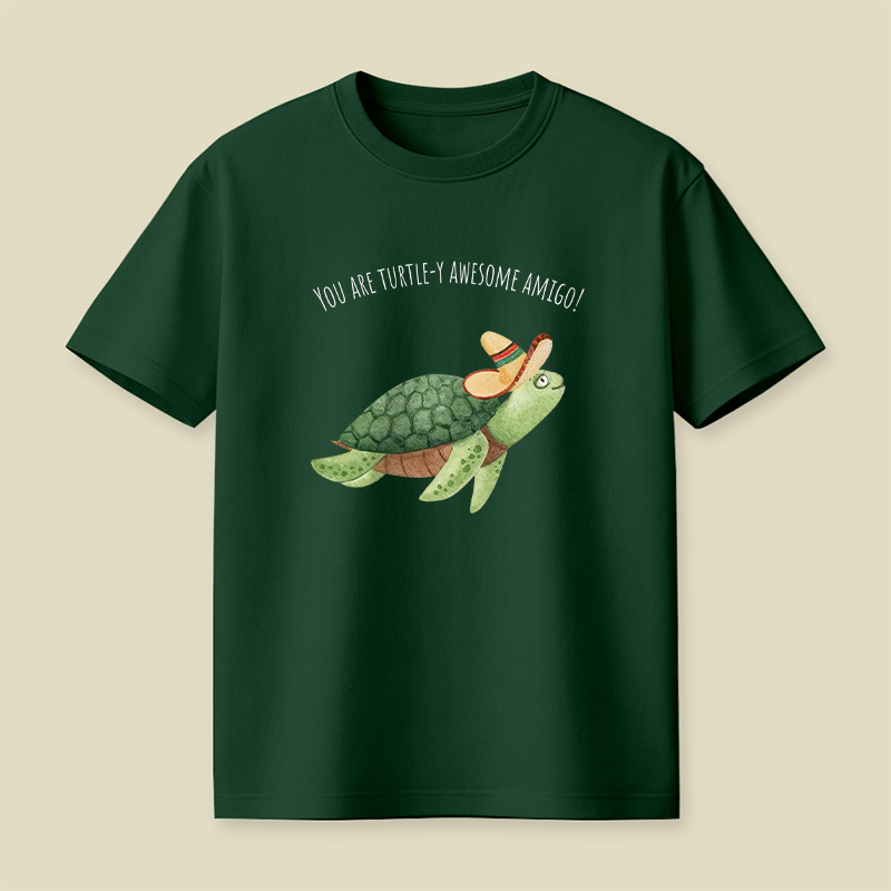 Turtley Awesome Amigo Animal Pun Playful T-Shirt