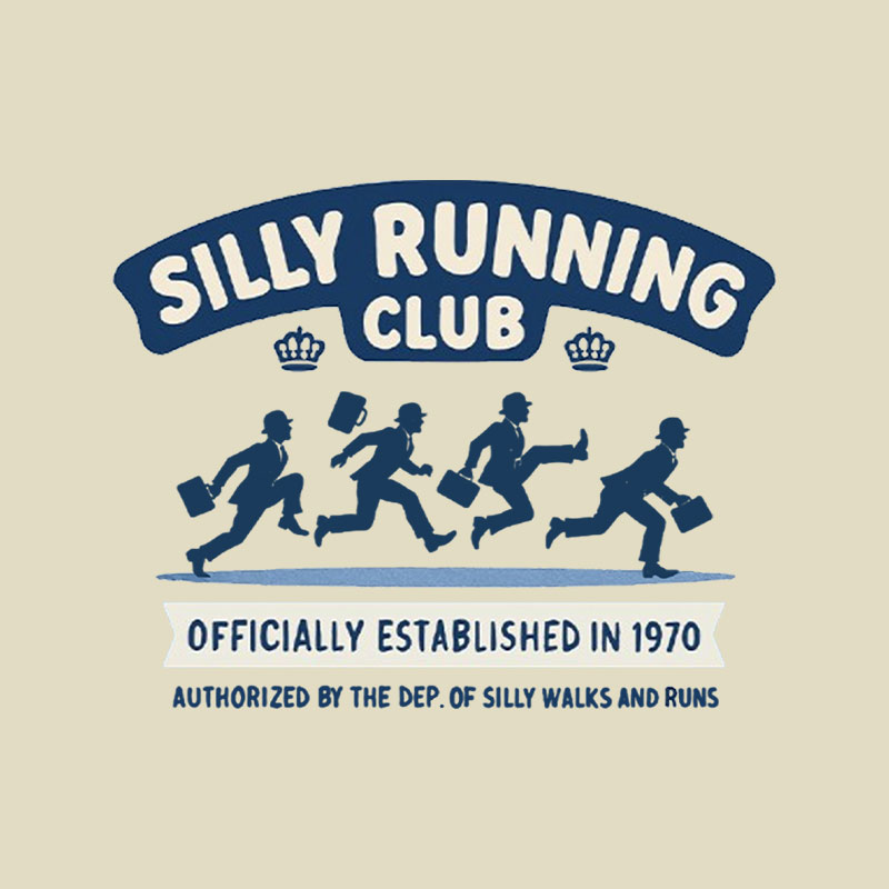 Funny Silly Running Club Playful T-Shirt
