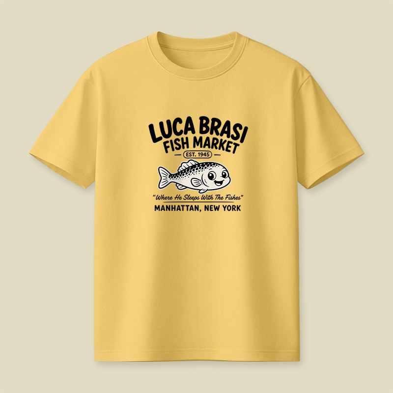 Luca Brasi Fish Market Godfather Playful T-Shirt