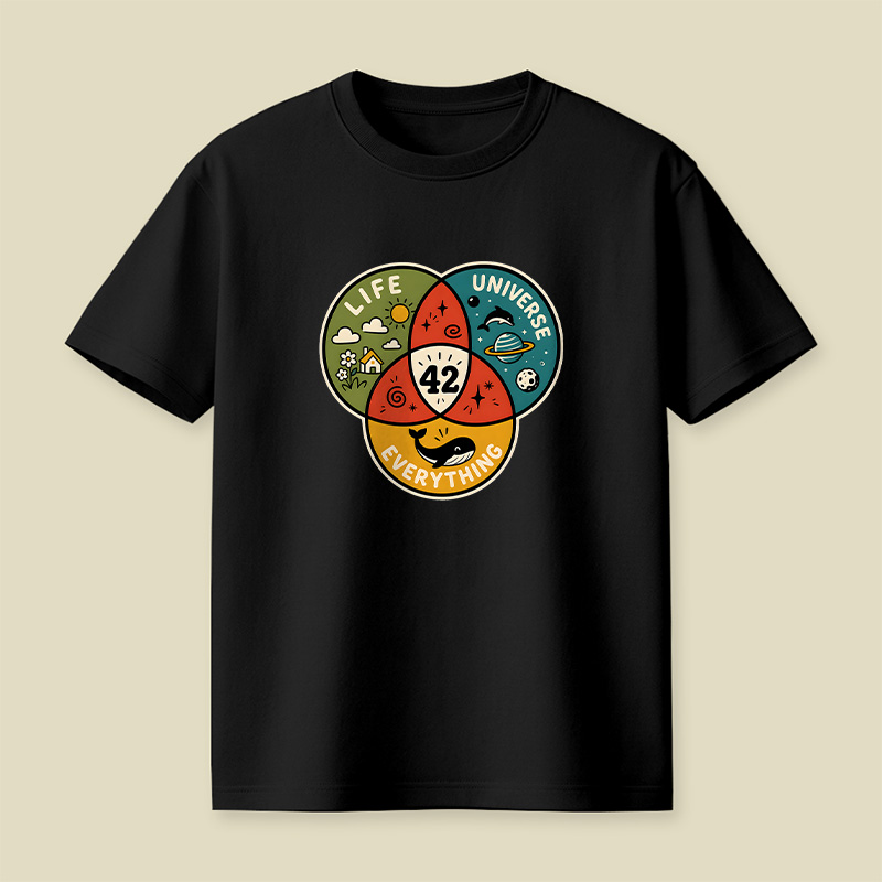 Life The Universe And Everything 42 Playful T-Shirt