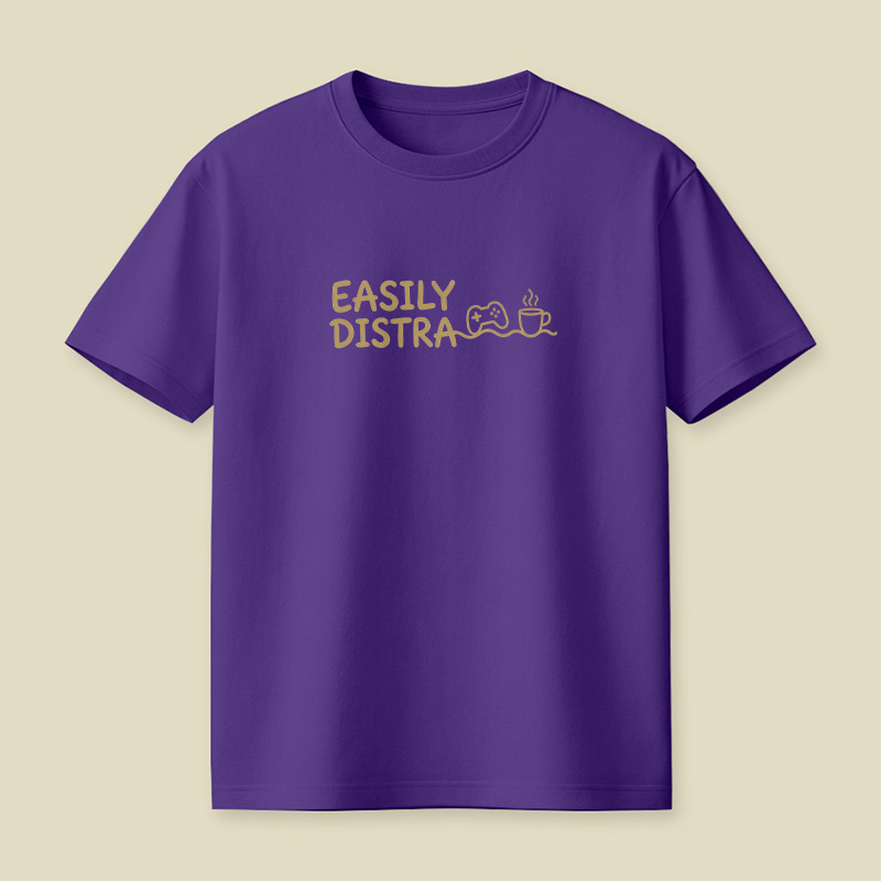 Easily Distracted By Games And Coffee Playful T-Shirt