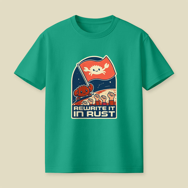 Rewrite It In Rust Funny Programming Playful T-Shirt