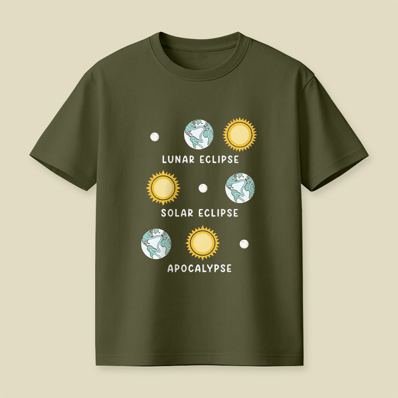 Lunar Eclipse Solar Eclipse Apocalypse Playful T-Shirt