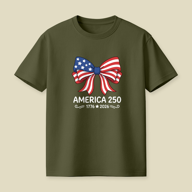 America 250 Patriotic Bow Playful T-Shirt
