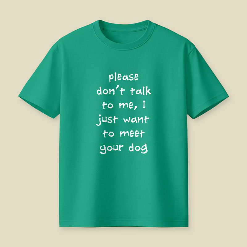 Please Dont Talk To Me Playful T-Shirt