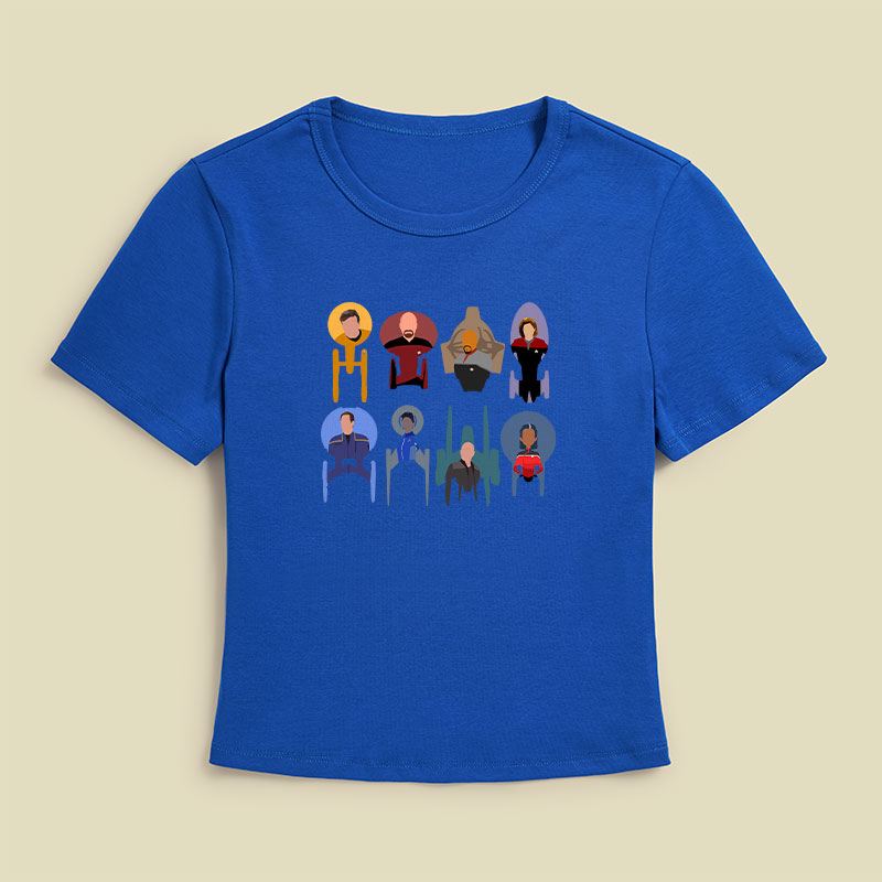 Trek Ships Captains Geek Baby Tee