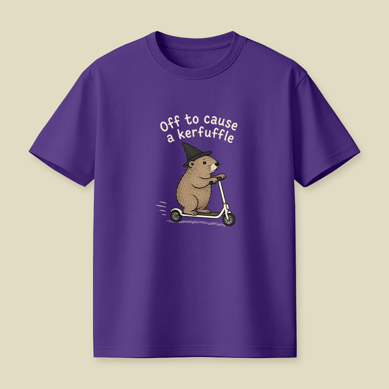 Off To Cause A Kerfuffle Playful T-Shirt