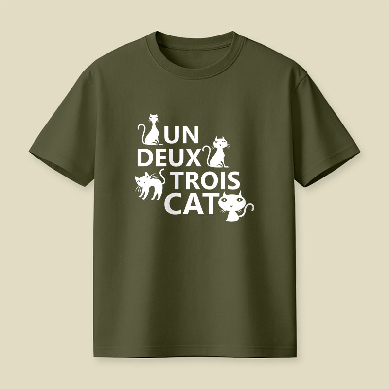 Un Deux Trois Cat Playful T-Shirt