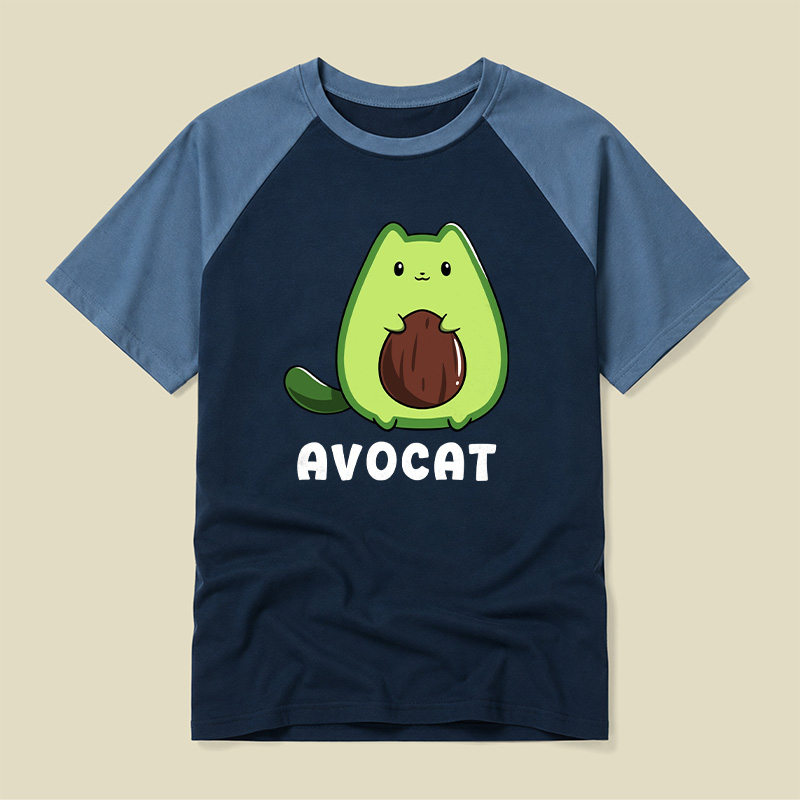 Cute Avocat Raglan T-shirt