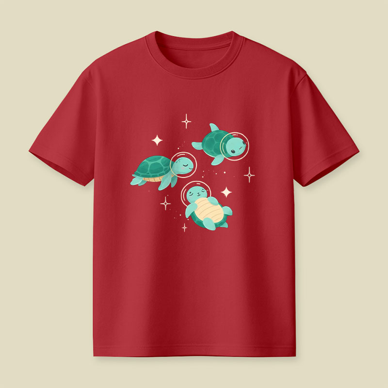 Space Turtles Playful T-Shirt