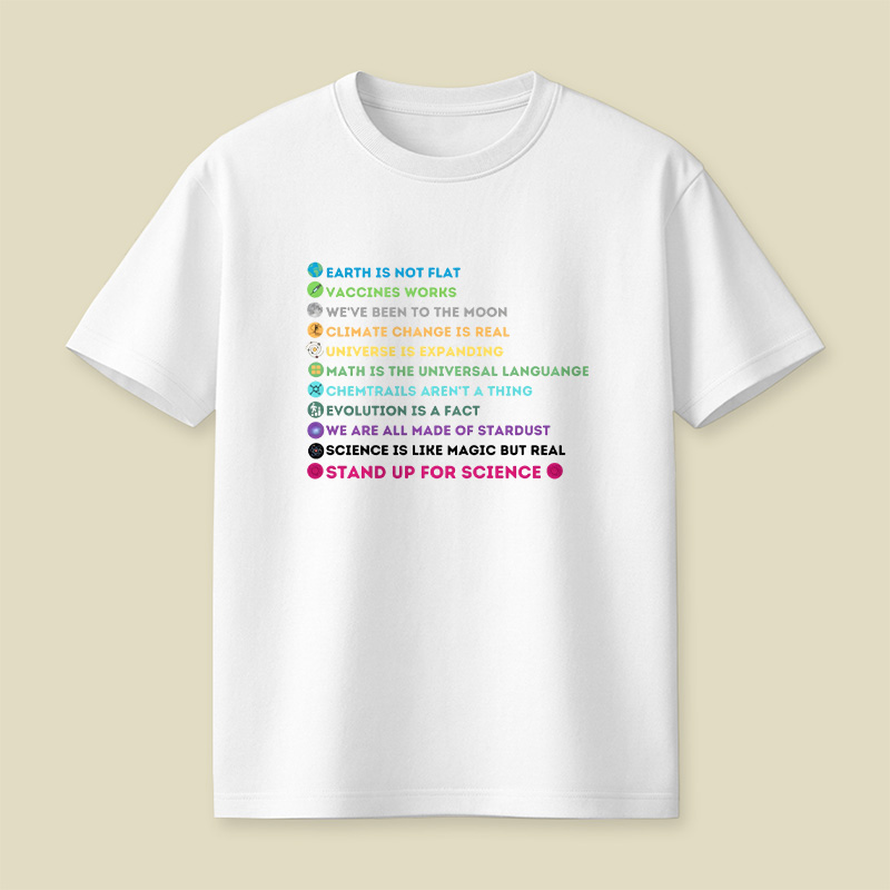 Stand Up For Science Facts Playful T-Shirt