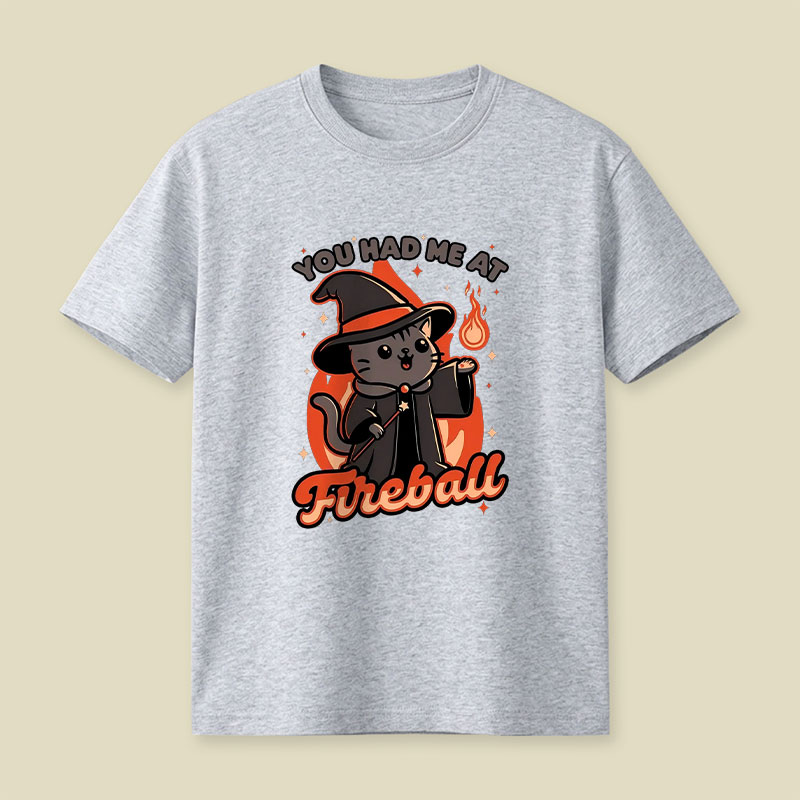 Magical Fireball Cat Playful T-Shirt