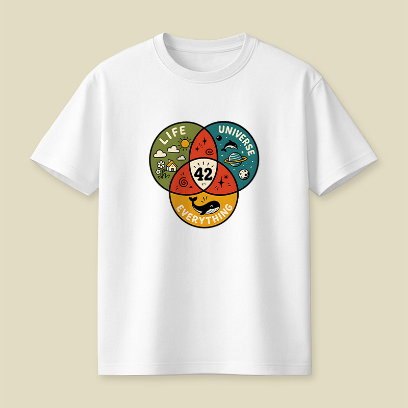 Life The Universe And Everything 42 Playful T-Shirt