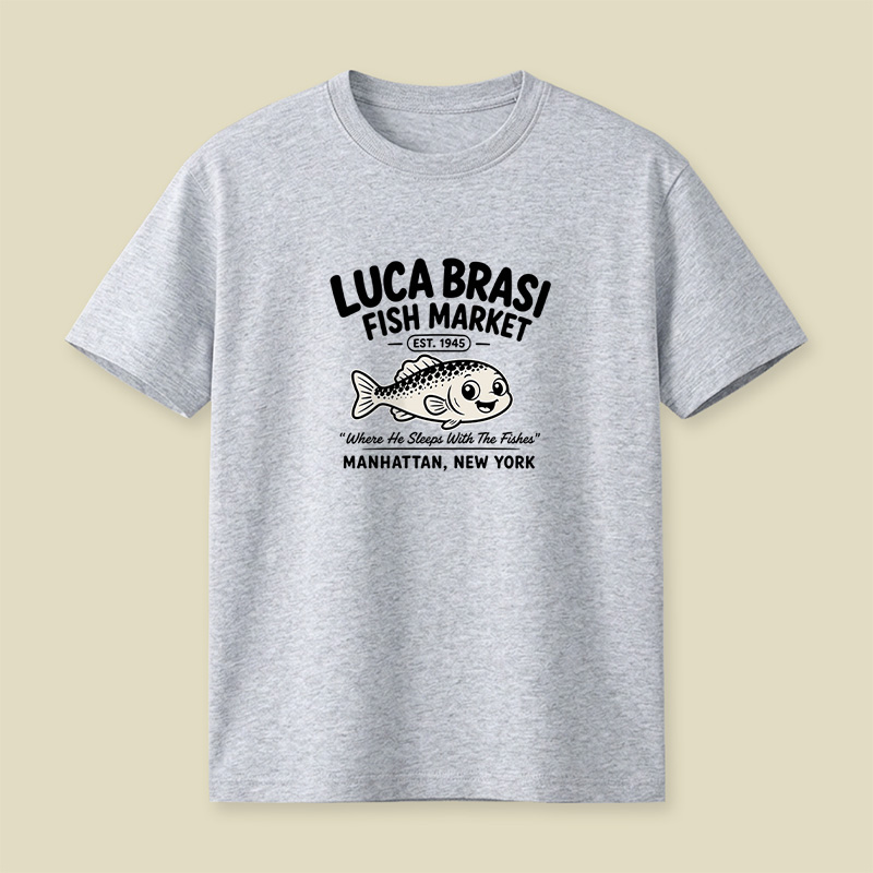 Luca Brasi Fish Market Godfather Playful T-Shirt