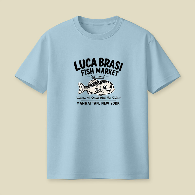 Luca Brasi Fish Market Godfather Playful T-Shirt
