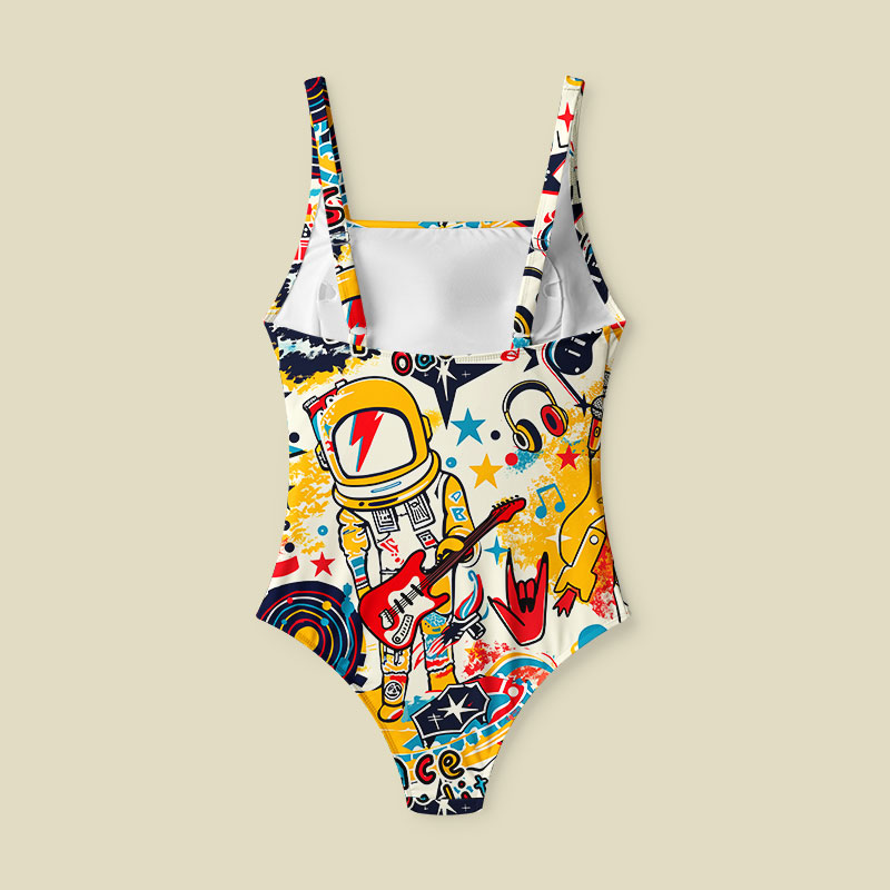 Space Oddity Tummy Control One Piece Swimsuit
