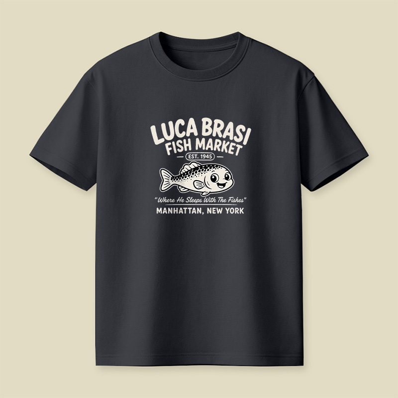 Luca Brasi Fish Market Godfather Playful T-Shirt