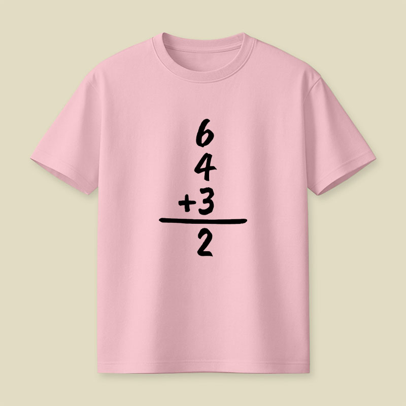 6 4 3 2 Funny Baseball Math Playful T-Shirt