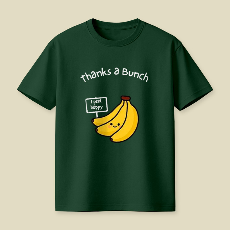 Thanks A Bunch Cute Banana Pun Playful T-Shirt