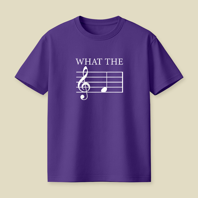 What The F Note Music Playful T-Shirt