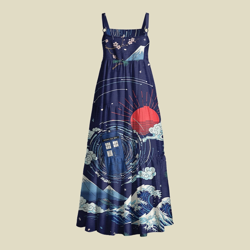 Space Time Machine Playful Maxi Dress