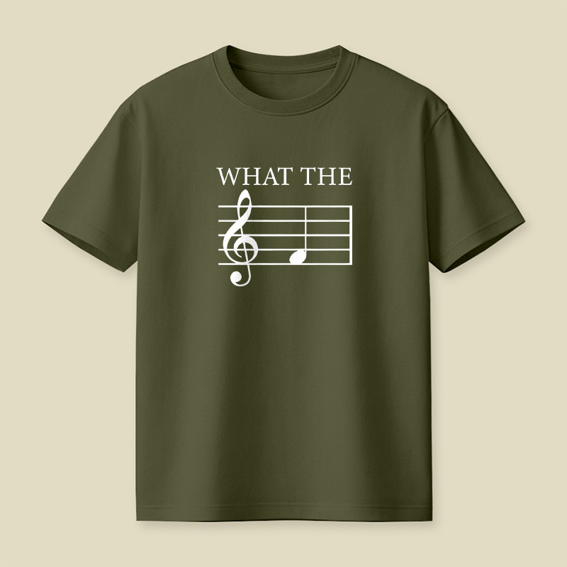 What The F Note Music Playful T-Shirt