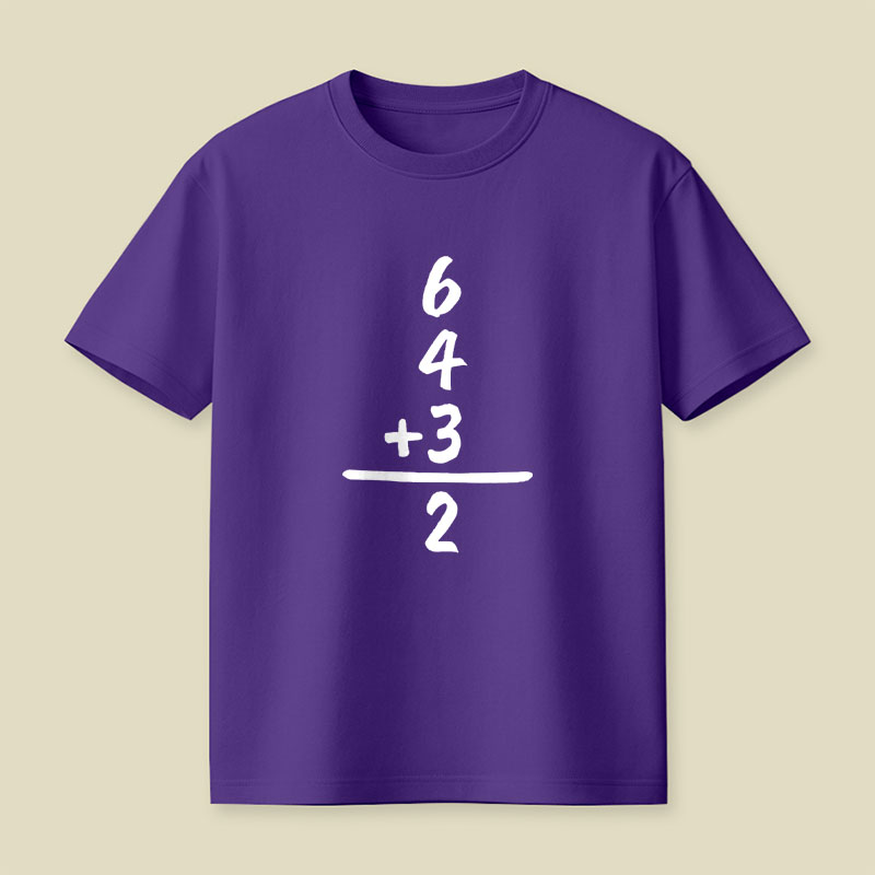 6 4 3 2 Funny Baseball Math Playful T-Shirt