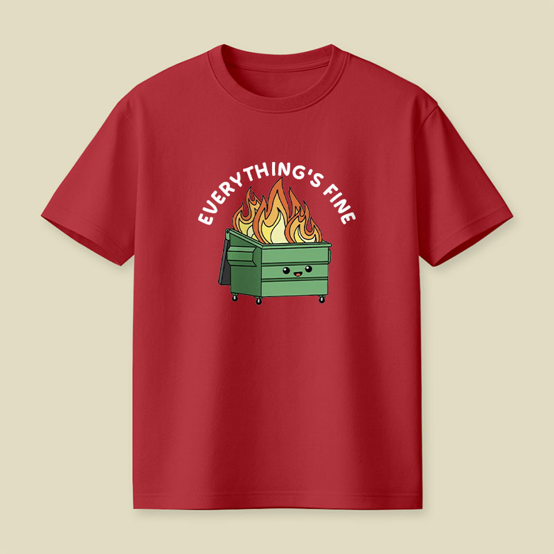 Funny Dumpster Fire Playful T-Shirt