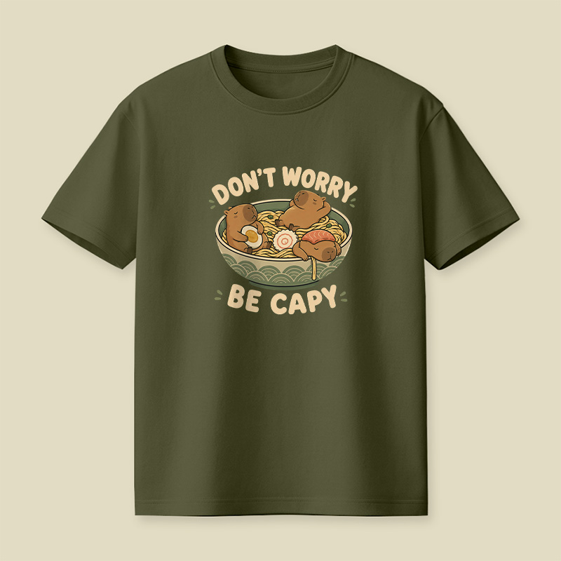 Do Not Worry Be Capy Playful T-Shirt