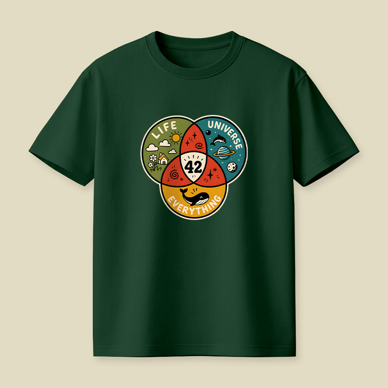 Life The Universe And Everything 42 Playful T-Shirt