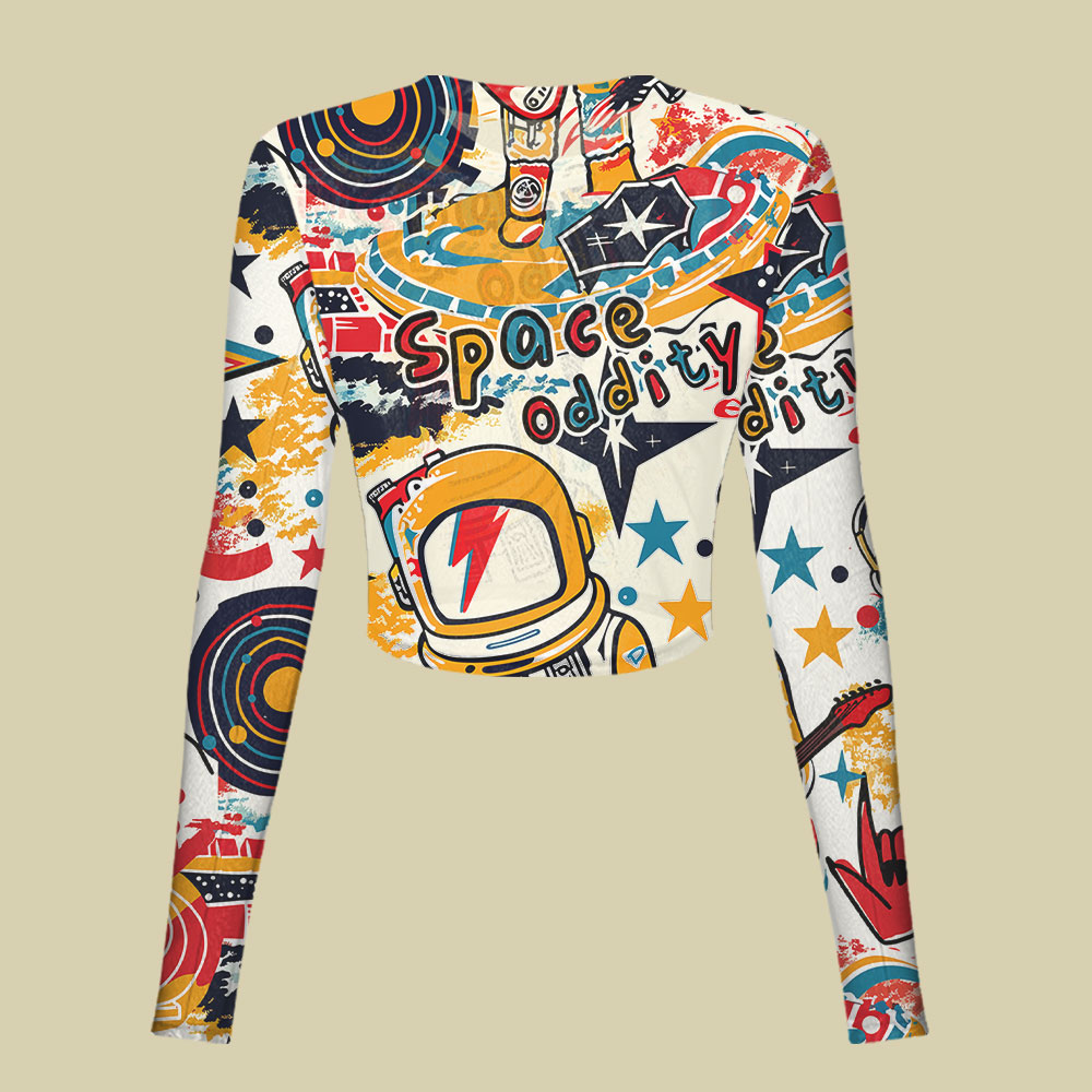 Space Oddity Slim Fit Mesh Top