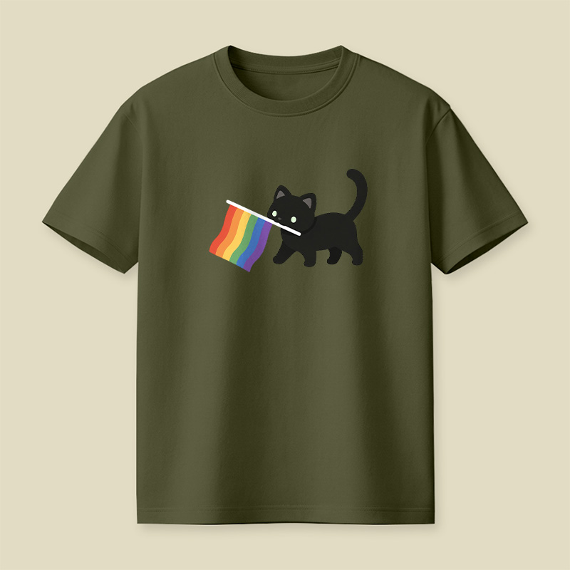 A Little Cat Friend Playful T-Shirt