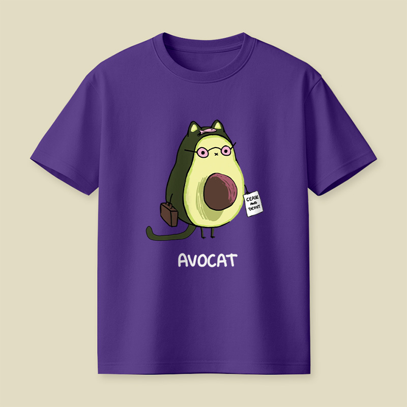 Avocat French Lawyer Cat Pun Playful T-Shirt