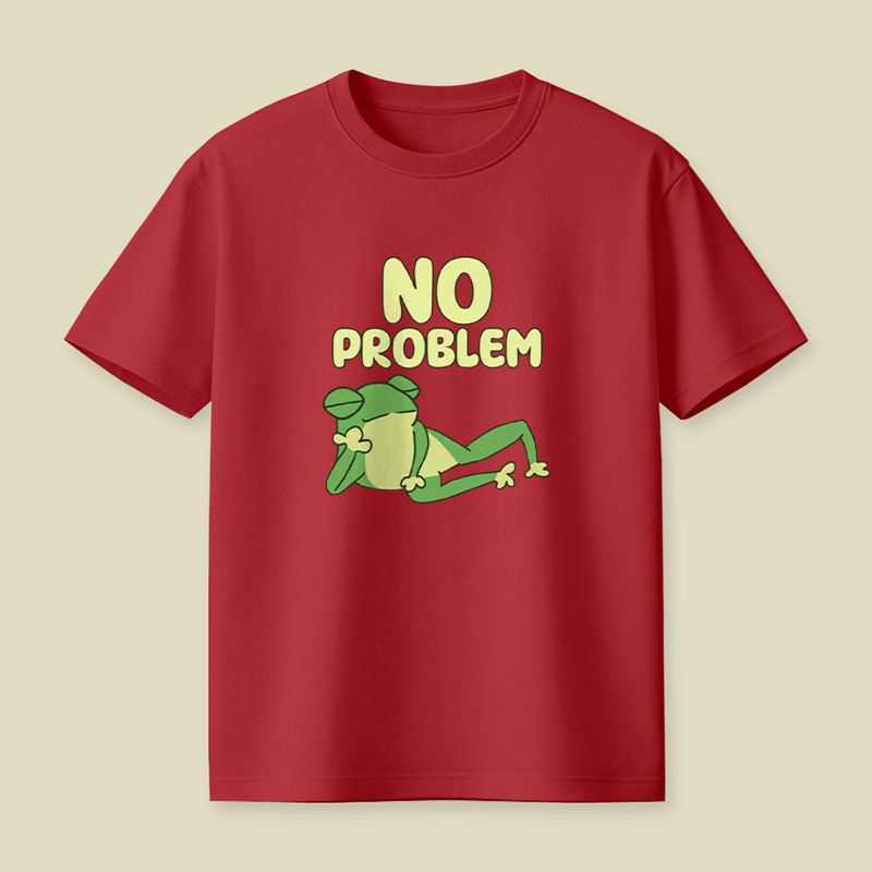 No Problem Frog Playful T-Shirt