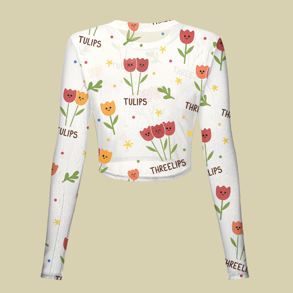 Plant Math Slim Fit Mesh Top