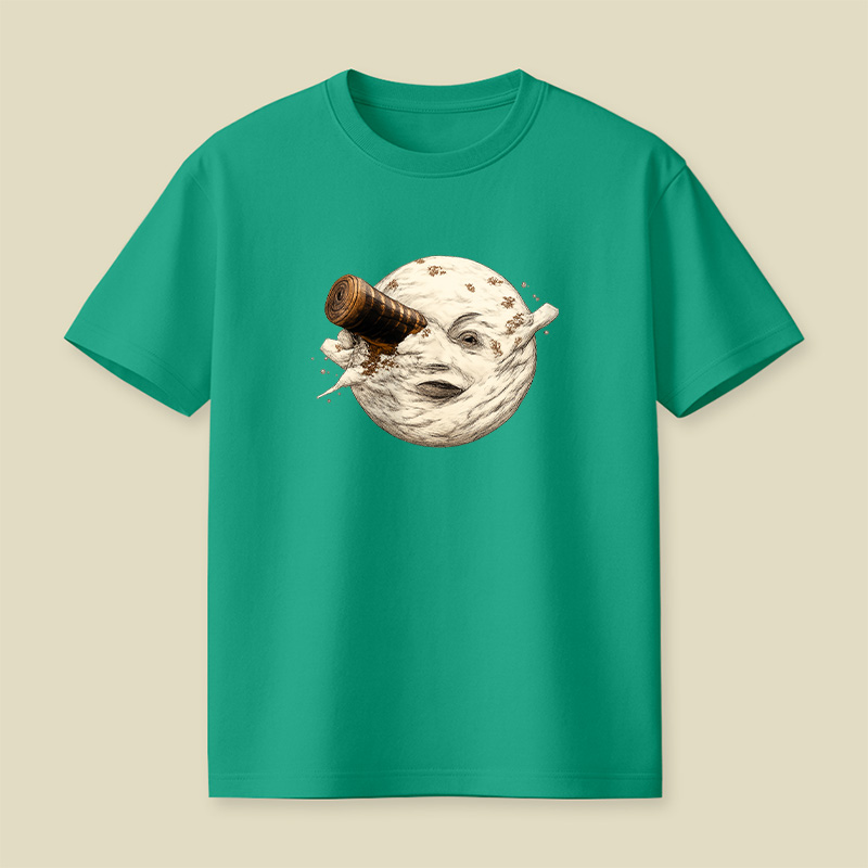 Moon Getting Hit By A Tardis Playful T-Shirt
