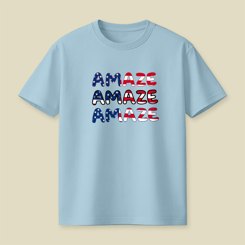 Space Rescue American Flag Playful T-Shirt