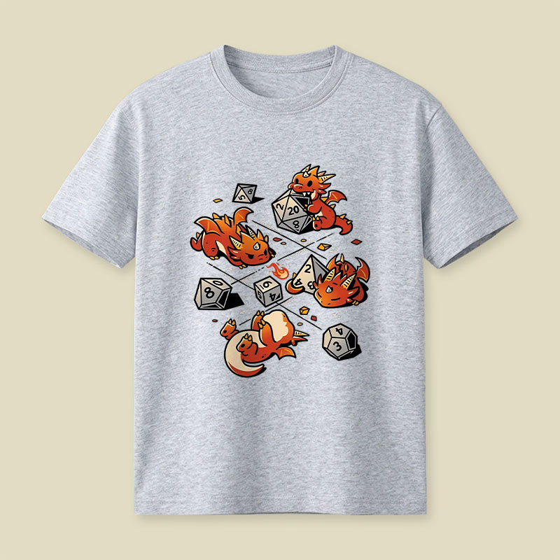Tiny Dragons Party Playful T-Shirt