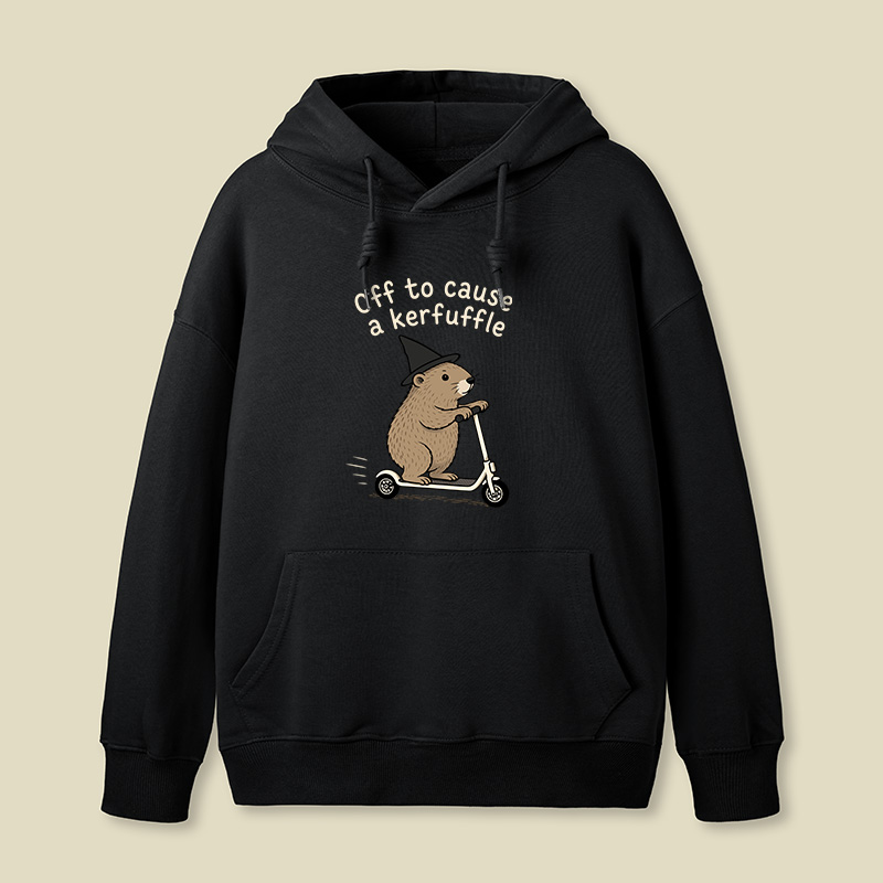 Off To Cause A Kerfuffle Geek Hoodie