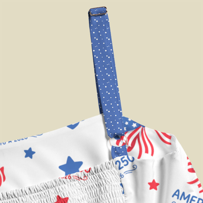 America 250 Patriotic Playful Maxi Dress