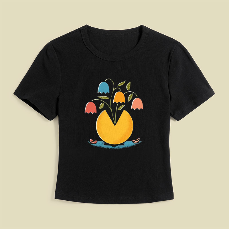 Retro Arcade Flowers Geek Baby Tee