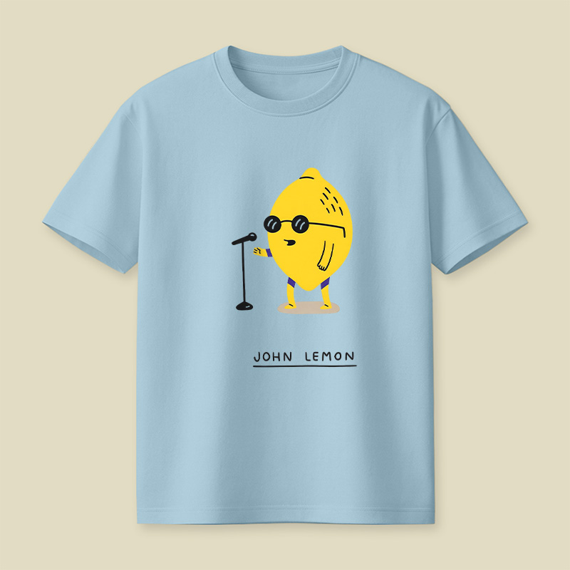 Singing Lemon Cartoon Playful T-Shirt