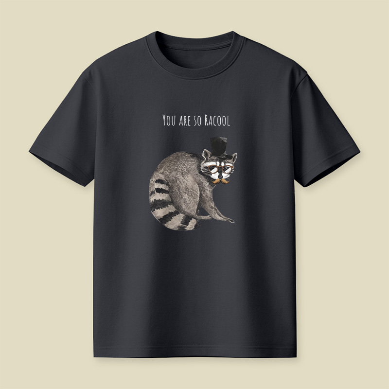 Racool Gentleman Raccoon Pun Playful T-Shirt