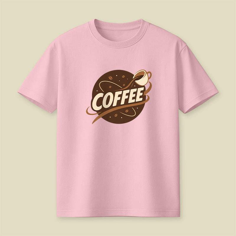 Retro Coffee Logo Playful T-Shirt