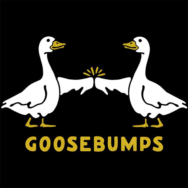 Goosebumps Geese Pun Geek Baby Tee
