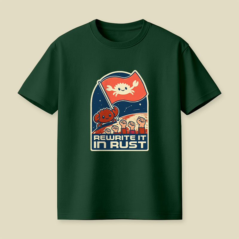 Rewrite It In Rust Funny Programming Playful T-Shirt