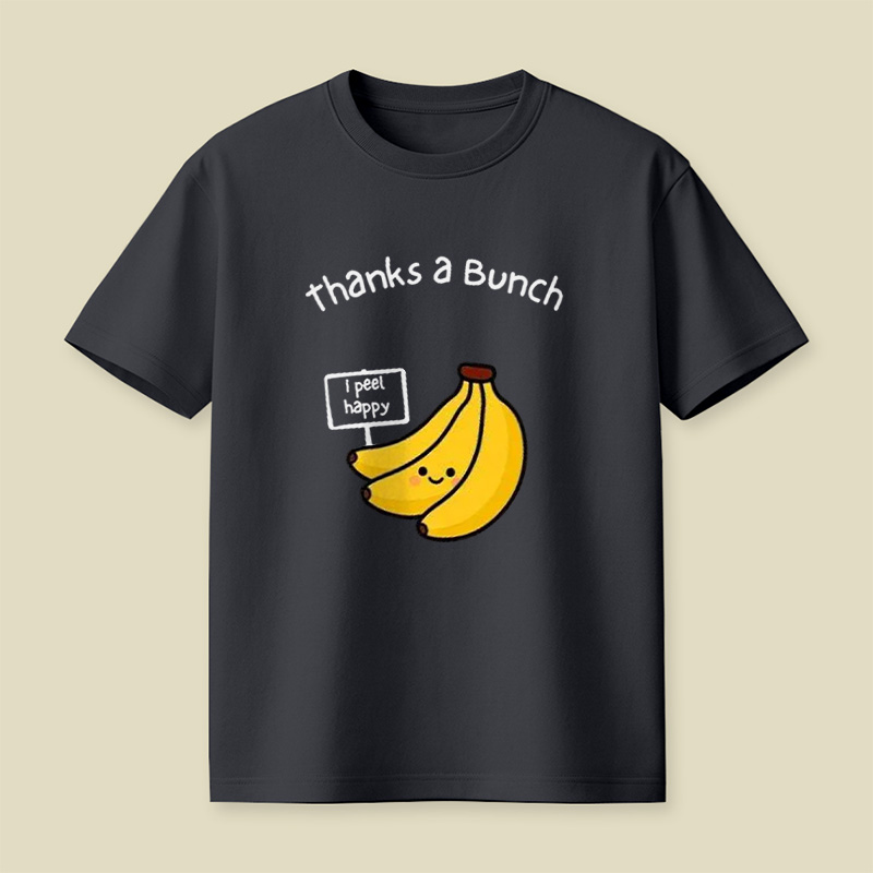 Thanks A Bunch Cute Banana Pun Playful T-Shirt