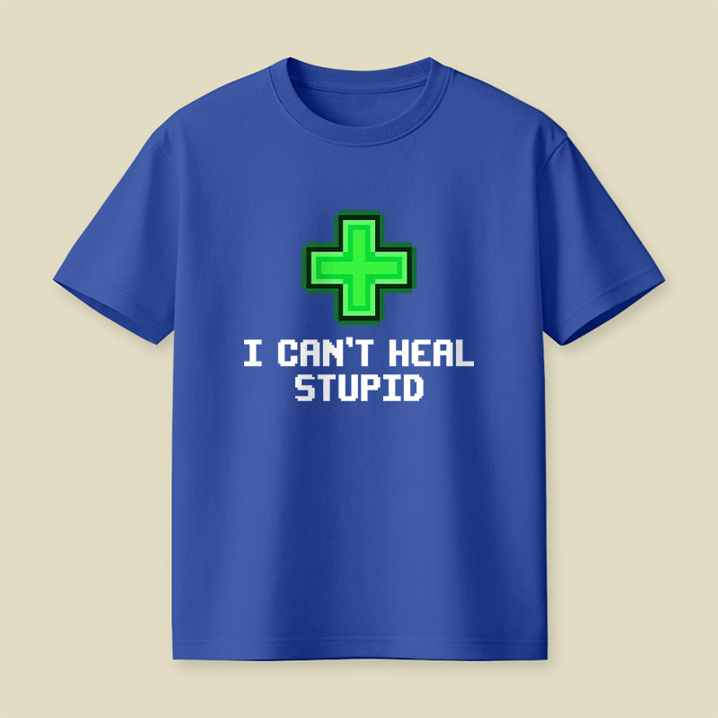 Green Pixel Health Cross Playful T-Shirt