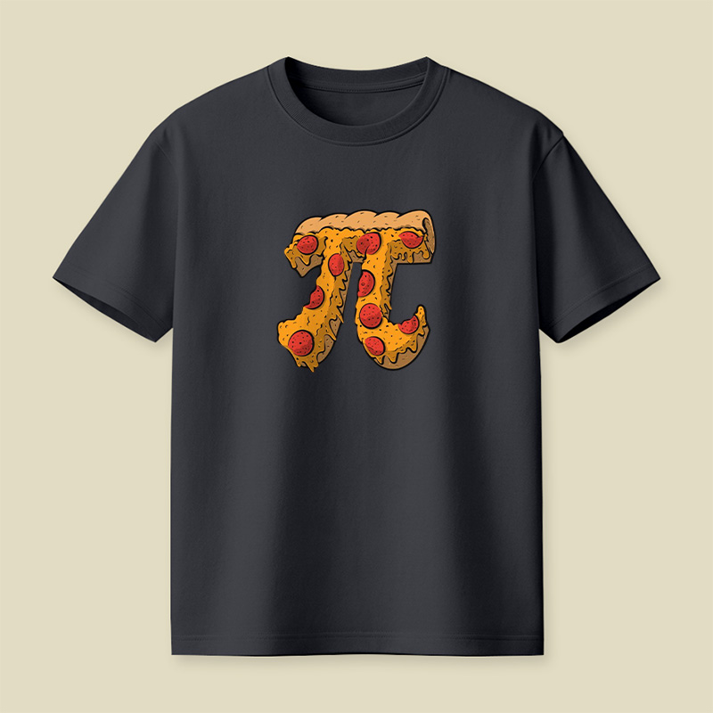Pizza Pi Math Pun Playful T-Shirt